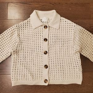 H&M crochet knit cardigan